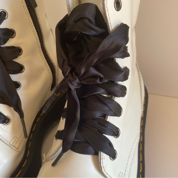 Dr Martens White combat boots size US 6 M AirWair Doc Martens shoes Womens - Picture 4 of 12